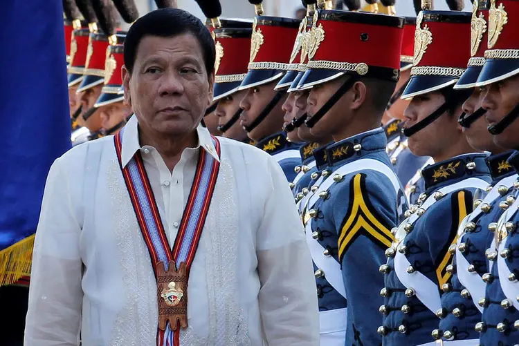 Rodrigo Duterte: trata-se da primeira tentativa de iniciar um "impeachment" contra o atual presidente das Filipinas (Harley Palangchao/Reuters)