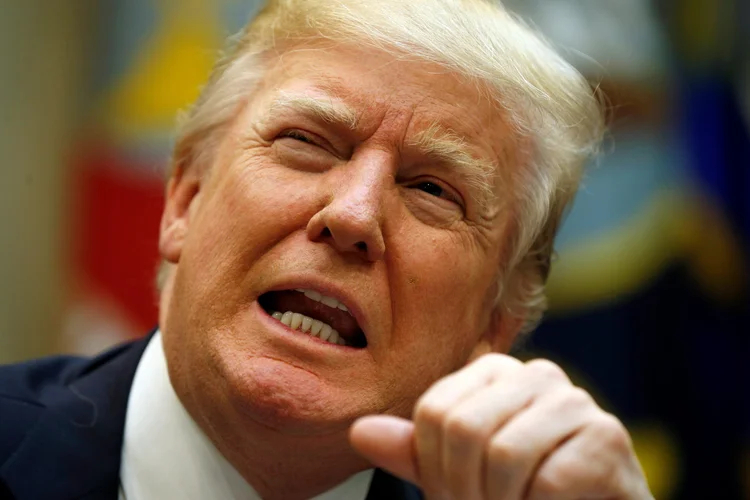 Donald Trump: várias comissões do Congresso iniciaram investigações sobre o assunto (Kevin Lamarque/Reuters)