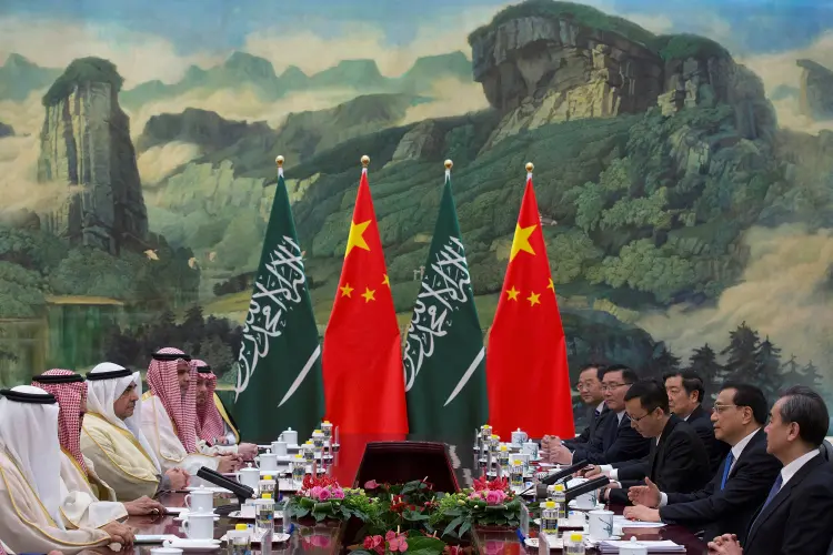 China e Arábia Saudita: a China está lançando uma gigantesca iniciativa de comércio e investimento em toda a Ásia Central e no Oriente Médio (Lintao Zhang/Reuters)
