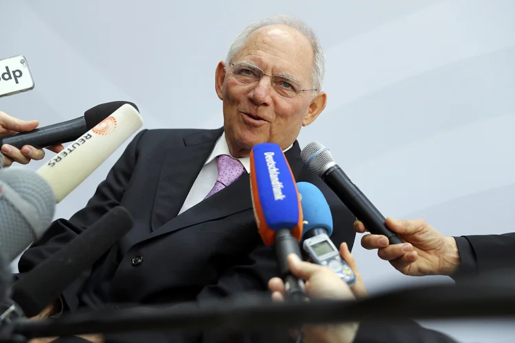 Wolfgang Schaeuble: "eu não sei o texto exato, mas ninguém levantou a questão do protecionismo ainda e eu não acredito que temos de lidar muito com isso" (Kai Pfaffenbach/Reuters)