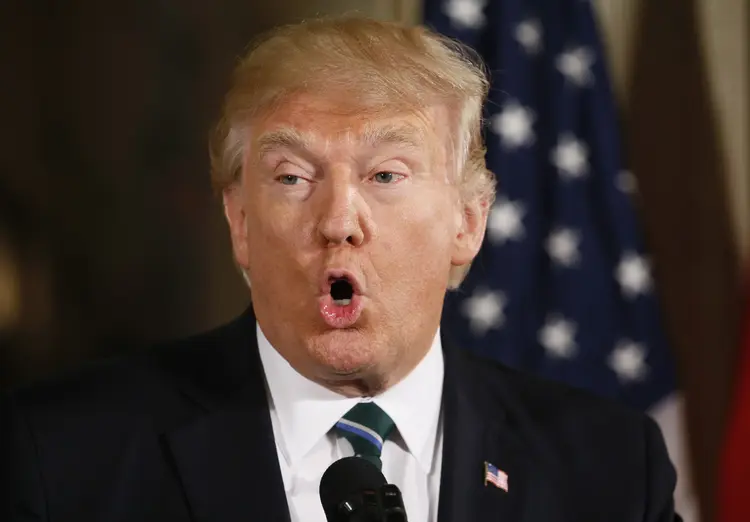 Trump: o presidente americano rejeitou a qualificação ao ser perguntado pela imprensa (Jim Bourg/Reuters)
