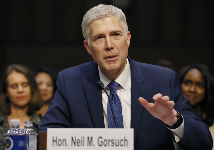 Gorsuch: os ataques foram feitos pelos democratas durante a primeira audiência de Gorsuch no Comitê de Justiça do Senado (Jim Bourg/Reuters)