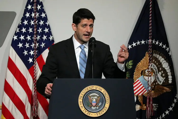 Paul Ryan: líder da Câmara alertou Trump de que não há votos suficientes para aprovar um projeto de lei sobre saúde apoiado pelos republicanos (Carlos Barria/Reuters)
