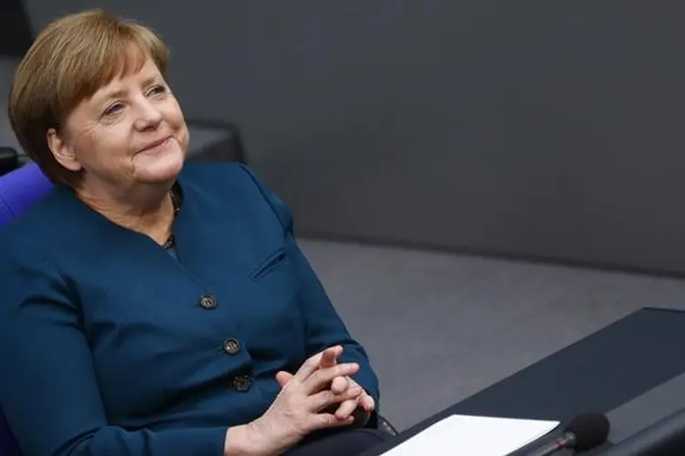 Angela Merkel: chanceler quer conquistar um quarto mandato na votação de 24 de setembro (Hannibal Hanschke/Reuters)