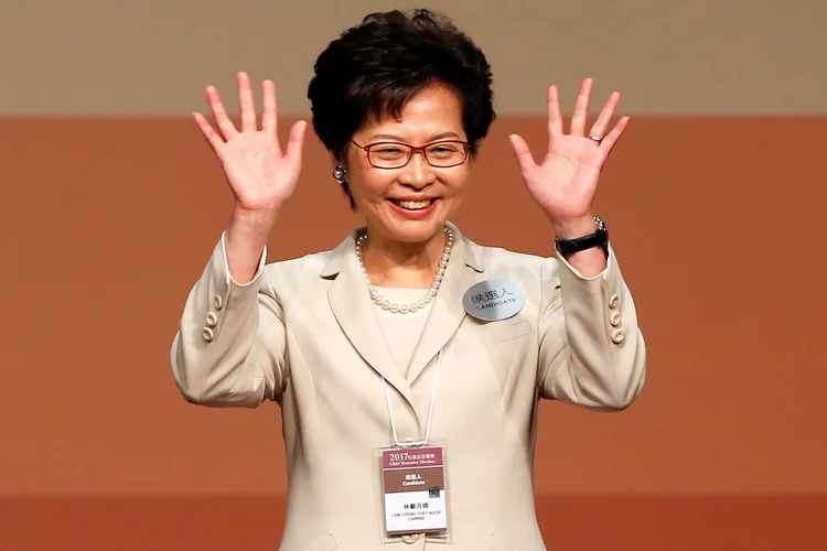 Carrie Lam: nova chefe de governo de Hong Kong (Bobby Yip/Reuters)