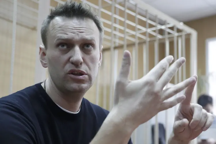 Alexei Navalny: o opositor já havia sido punido pela Justiça com uma multa de 20 mil rublos (300 euros) por organizar a manifestação não autorizada (Tatyana Makeyeva/Reuters)