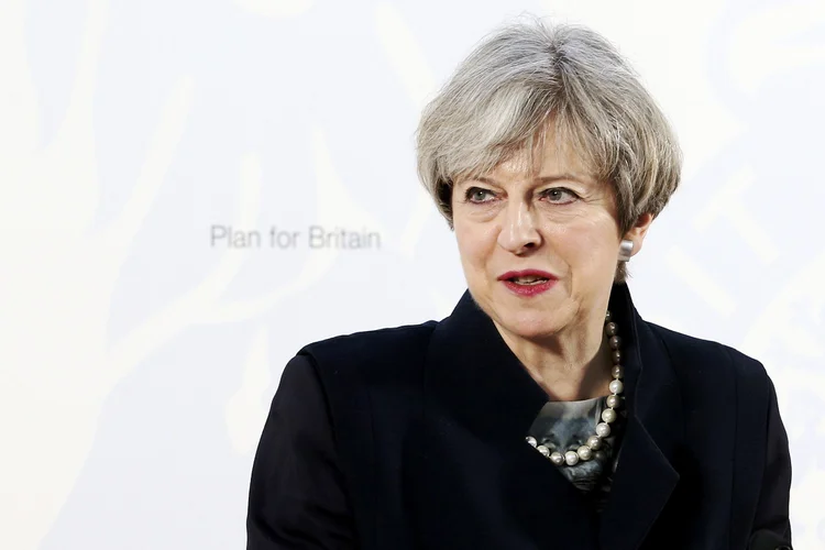 Theresa May: a primeira-ministra do Reino Unido é reconhecida por suas iniciativas com o Brexit (Jane Barlow/Pool/Reuters)
