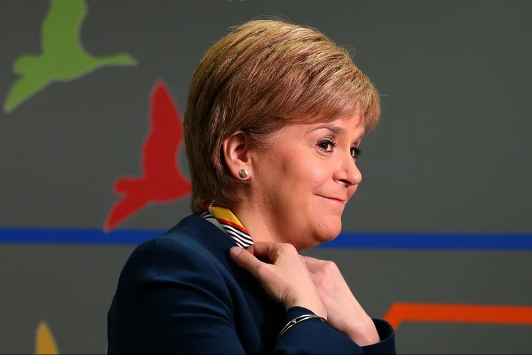 Nicola Sturgeon: "Um bom acordo sobre o 'Brexit' para o Reino Unido favorece os interesses da Escócia", disse a ministra (Andrew Milligan/Pool/Reuters)