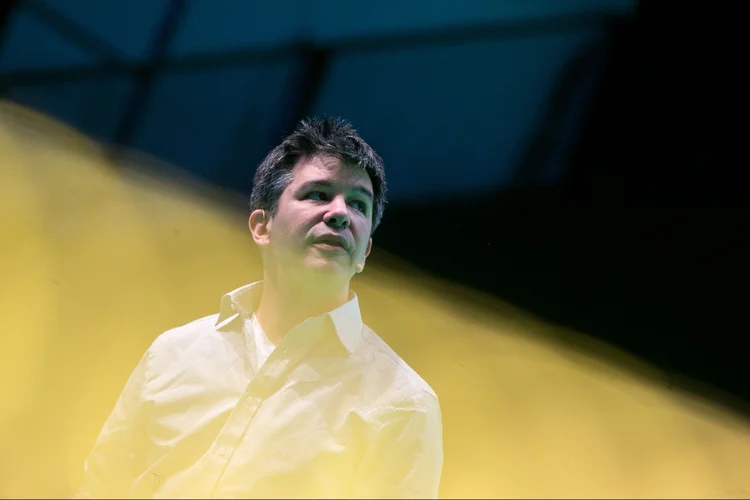 Travis Kalanick: executivo pediu demissão (Krisztian Bocsi/Bloomberg)