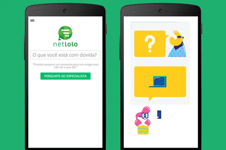 App: plataforma online conecta especialistas e consumidores (Netlolo/Google Play Store/Divulgação)