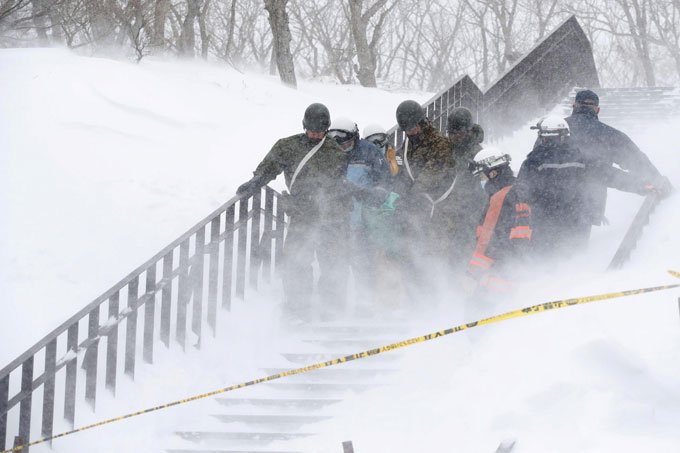 Avalanche no Japão deixa 8 mortos e 2 feridos