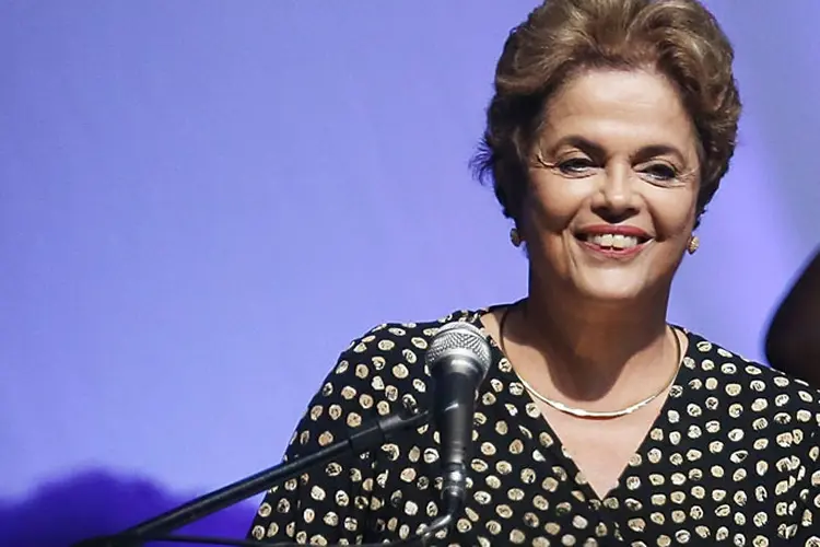 Dilma Rousseff: a ex-presidente assegurou que as mulheres do Brasil marcham hoje para reivindicar mais avanços e uma sociedade sem preconceitos (Mario Tama/Getty Images)