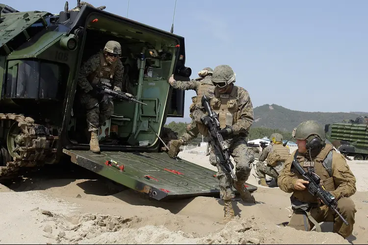 Exército: exercício de combate prepara respostas perante possíveis "provocações" de Pyongyang (Chung Sung-Jun/Getty Images)