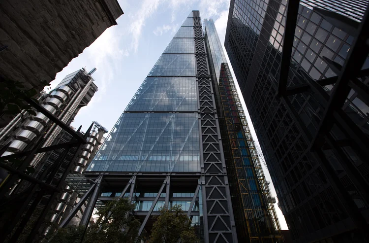 Leadenhall: o arranha-céu é conhecido popularmente como "ralador de queijo" (Oli Scarff/Getty Images for National Geographic Magazine)