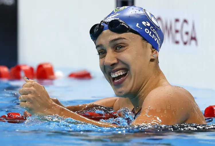 Larissa Oliveira: a nadadora participou da delegação brasileira que foi aos Jogos Olímpicos de 2016 (Buda Mendes/Getty Images)