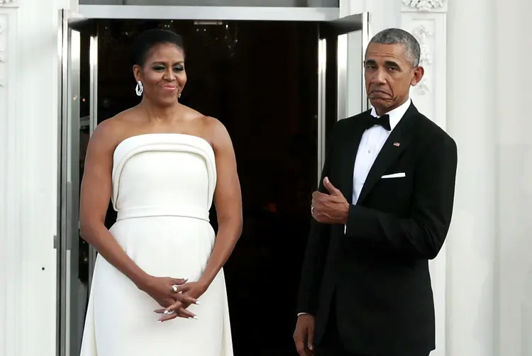 Michelle e Barack Obama: a família vai morar na casa de 800 metros quadrados durante ao menos dois anos (Chip Somodevilla/Getty Images)