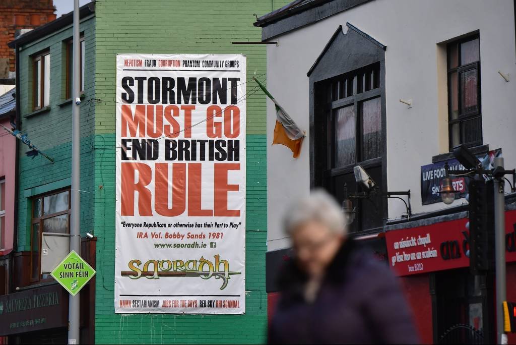 Campanha: segundo cientistas políticos, a Irlanda do Norte poderá ficar por um período mínimo de seis meses sem governo (Charles McQuillan/Getty Images)