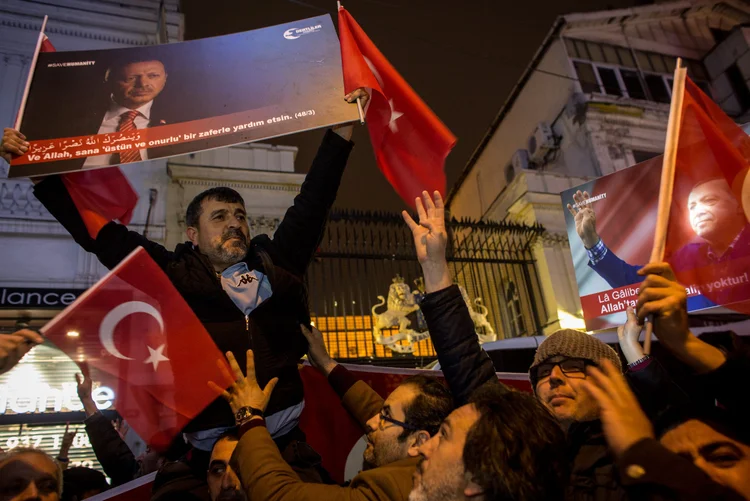 Tayyip Erdogan: todas as manifestações previstas no futuro foram canceladas (Chris McGrath/Getty Images)