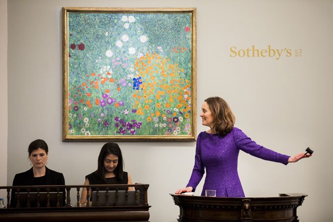 Obra de Klimt é leiloada por US$59 mi e quebra recorde em Londres