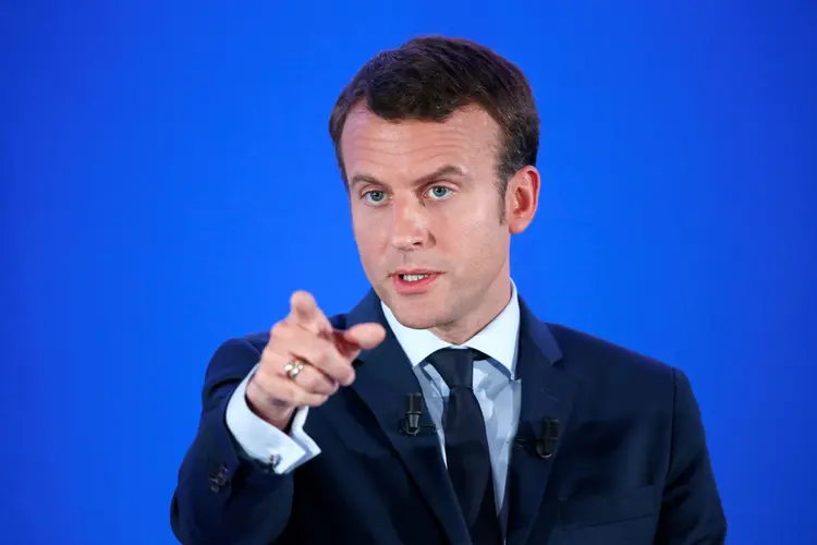 Emmanuel Macron: mesmo sendo filiado ao partido conservador CDU, o ministro alemão declarou seu apoio a Macron (Charles Platiau/Reuters)