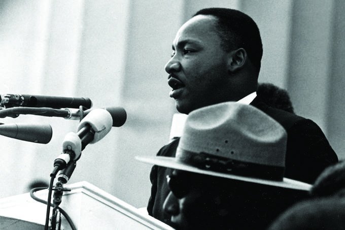 Martin Luther King Jr.: discurso "I have a dream", de 1963, colaborou para a aprovação da Lei dos Direitos Civis, uma reforma na Constituição americana para encerrar leis estaduais de segregação racial no ano seguinte (Domínio público/Reprodução)
