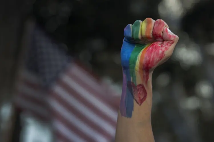 Bandeira do orgulho LGBT (David McNew/Getty Images)