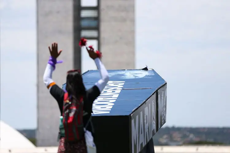 Protesto contra a reforma da Previdência em Brasília 15/03/2017 (José Cruz/Agência Brasil)