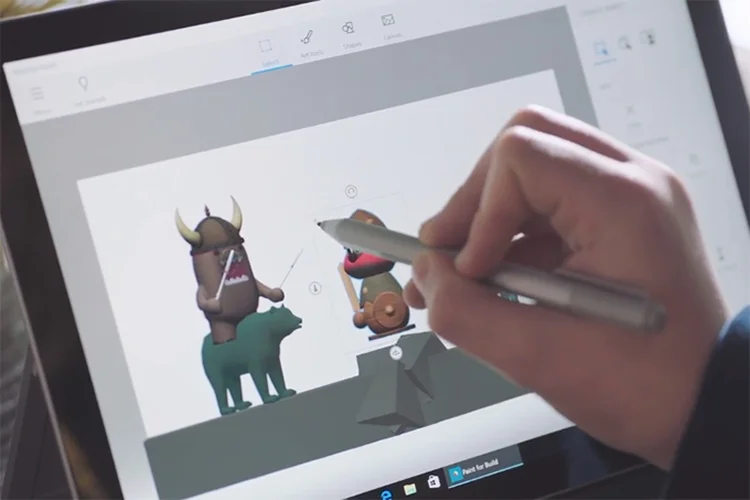 Paint 3d: software permite criação de objetos tridimensionais (Microsoft/Divulgação)