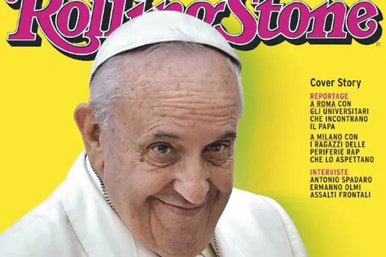 Papa Francisco: na edição de março, a revista também aborda a próxima visita de Francisco a Milão (Twitter/Reprodução)