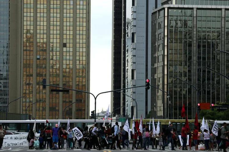 Argentina: os protestos geraram engarrafamentos na periferia de Buenos Aires e na própria capital (Marcos Brindicci/Reuters)