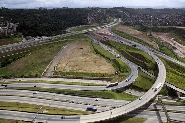 Rodoanel: cartel atuou nas licitações de obras do complexo viário em torno da cidade de São Paulo (OAS/Divulgação)