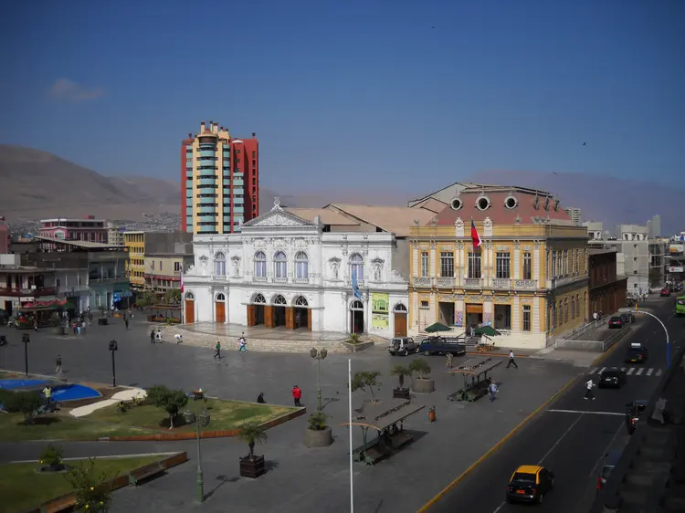 Teatro Municipal da cidade de Iquique, na região de Tarapacá, no Chile (Divulgação/Wikimedia Commons)