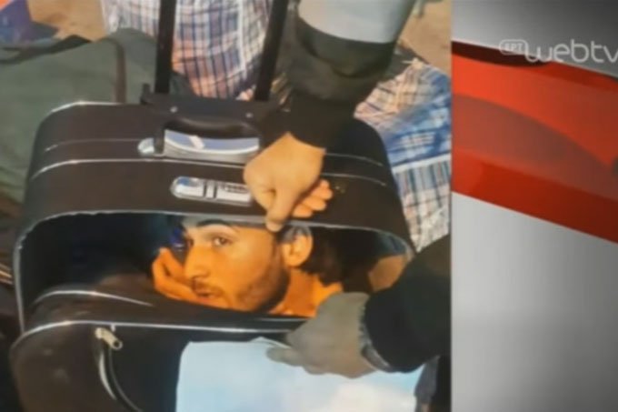 Refugiado é detido tentando embarcar para Atenas dentro de mala