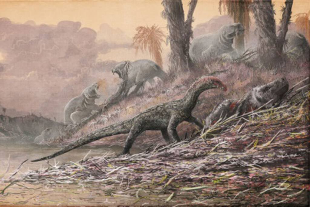 Teleocrater rhadinus: o primeiro fóssil dessa espécie foi descoberto em 1933 (Nature Publishing Group/Mark Witton/AFP)