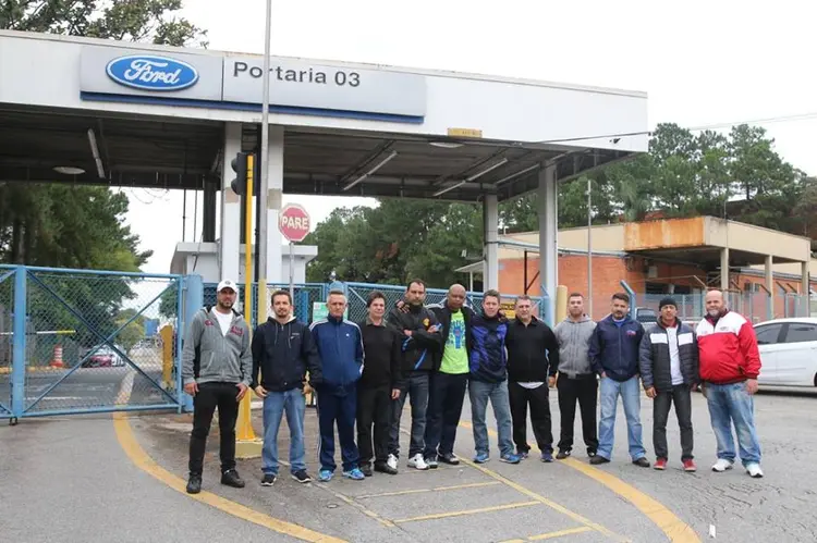 Ford informou que suas fábricas em São Bernardo do Campo e em Camaçari (BA) estão paradas com a adesão dos funcionários à greve (Adonis Guerra / Facebook/Reprodução)