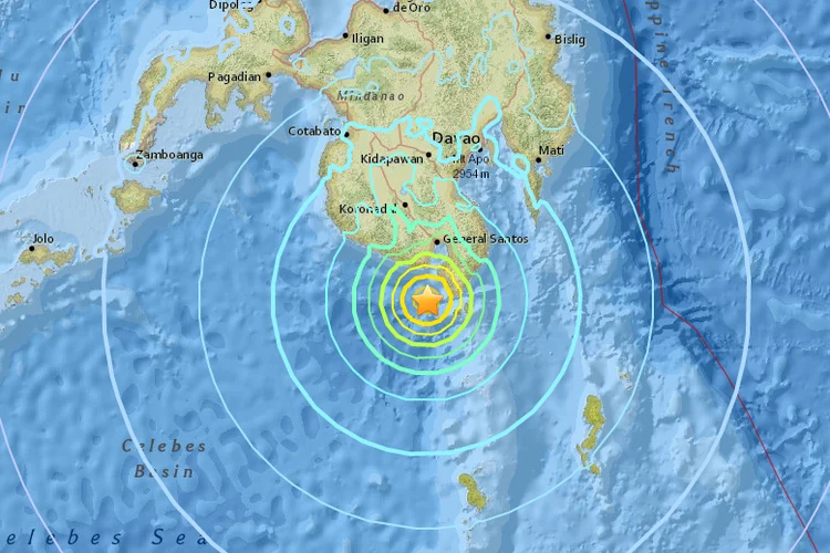 Terremoto nas Filipinas: as Filipinas ficam sobre o chamado "Anel de Fogo do Pacífico", uma região de grande atividade sísmica e vulcânica (USGS/Reprodução)