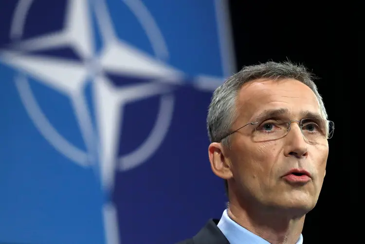 Jens Stoltenberg: o secretário-geral foi informado com antecedência sobre o ataque (Yves Herman/Reuters)