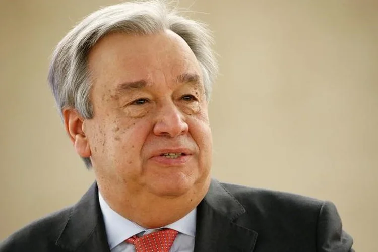 António Guterres: a oposição síria foi a primeira a acusar o "regime criminoso" de Bashar al-Assad de ter executado o ataque (Denis Balibouse/Reuters)