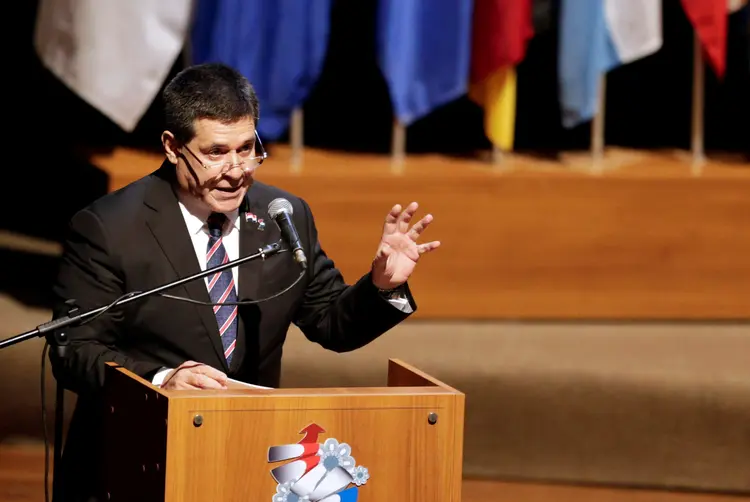 Horacio Cartes: viagem do presidente foi confirmada nesta quinta-feira pelo chanceler do Paraguai, Eladio Loizaga (Jorge Adorno/Reuters)