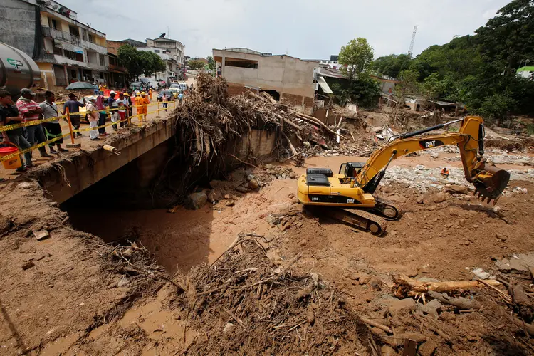 Deslizamento na Colômbia: "Tivemos a contagem das pessoas que infortunadamente faleceram. A última é de 273 pessoas falecidas e 262 feridos", disse o presidente (Jaime Saldarriaga/Reuters)