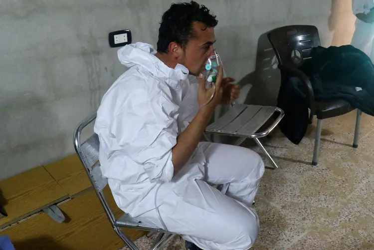 Síria: a inteligência dos EUA não acredita que o EI possua gás sarin, o agente químico que supostamente foi usado e causou a morte de mais de 80 pessoas (Ammar Abdullah/Reuters)