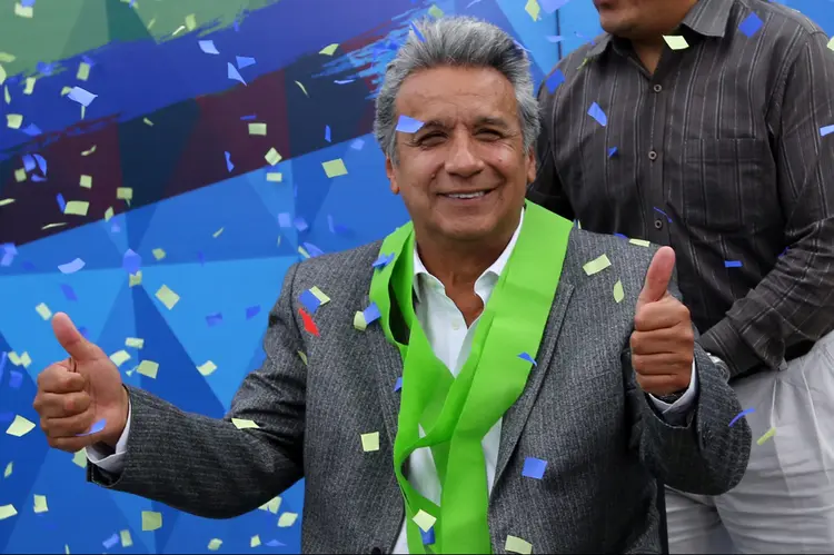 Lenin Moreno: candidato da esquerda foi confirmado como vencedor das eleições (Mariana Bazo/Reuters)