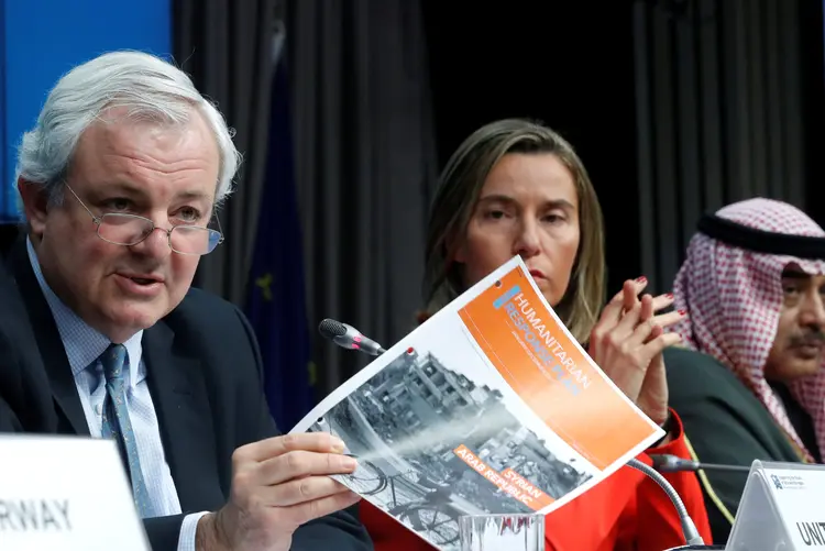 Conferência: a doação foi anunciada ao término da Conferência sobre a Síria, realizada em Bruxelas (Yves Herman/Reuters)