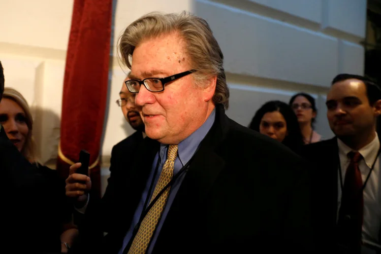 Steve Bannon foi um dos responsáveis pela retórica nacionalista que fez Donald Trump chegar à Casa Branca (Aaron P. Bernstein/File Photo/Reuters)