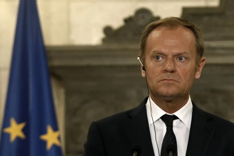 Donald Tusk: "a intervenção militar dos Estados Unidos mostra uma determinação necessária contra os violentos ataques químicos" (Michalis Karagiannis/Reuters)