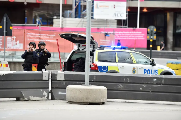 Ataques na Suécia: polícia sueca disse que foram confirmadas as mortes de três pessoas (Noella Johansson/Reuters)