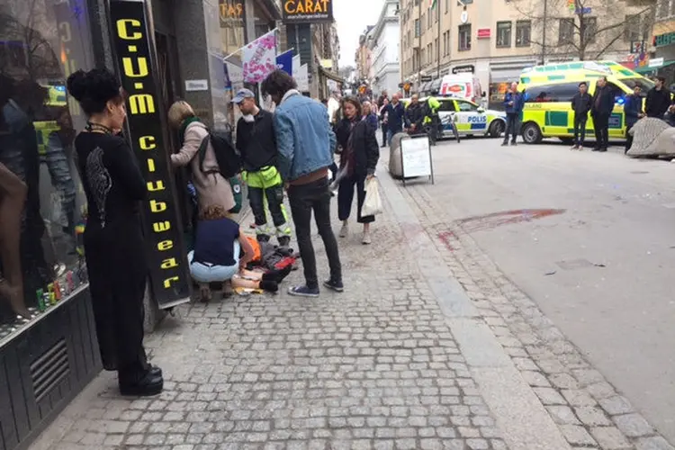 Estocolmo: o autor do atentado roubou o caminhão aproveitando "uma entrega em um restaurante", declarou uma porta-voz da transportadora Spendrups, Rose-Marie Hertzman (Rose-Marie Otter/Reuters)