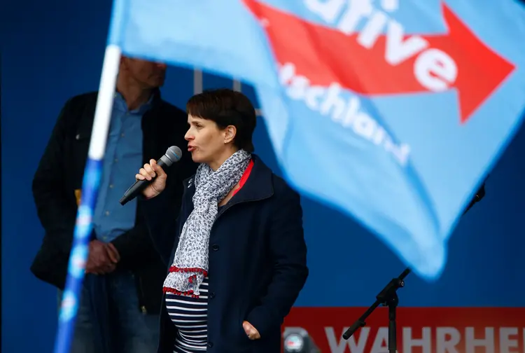 Frauke Petry, líder do partido de extrema direita Alternativa para a Alemanha (Adf) (Wolfgang Rattay/Reuters)