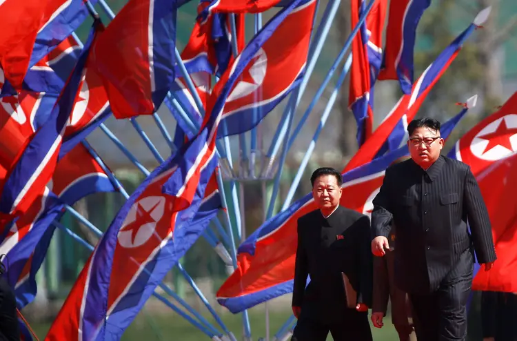Kim Jong-un: não se sabe o número exato de diplomatas que viajaram até Pyongyang para participar da reunião conjunta (Damir Sagolj/Reuters)