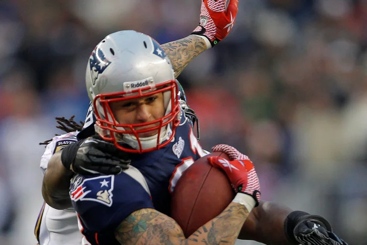Aaron Hernandez: ele foi encontrado enforcado em sua cela por agentes penitenciários de Shirley, Massachusetts (Jonathan Ernst/File Photo/Reuters)